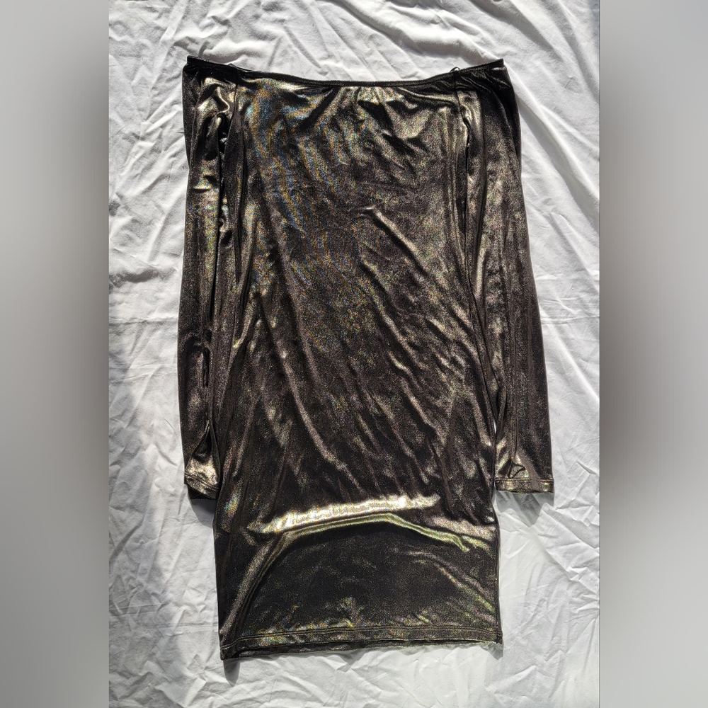 Forever 21 Shimmering Black Mini Dress